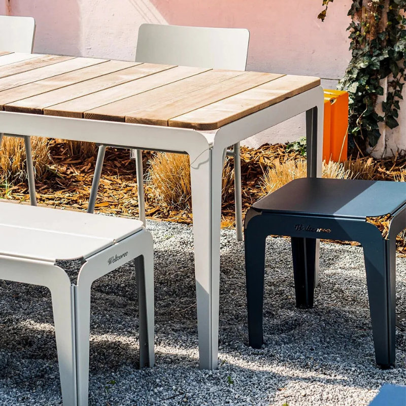 Bended tafel met bamboe blad van Weltevree