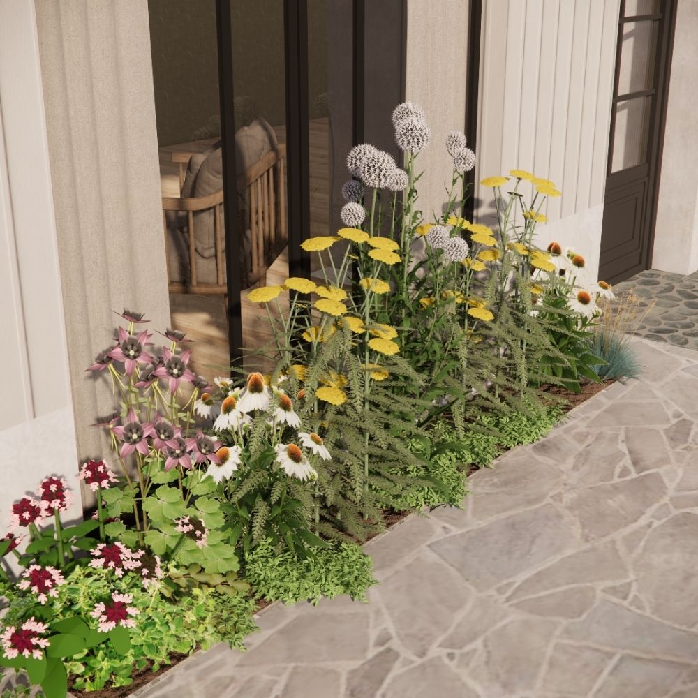 Geveltuin MAYFIELD prairiestijl voor volle zon