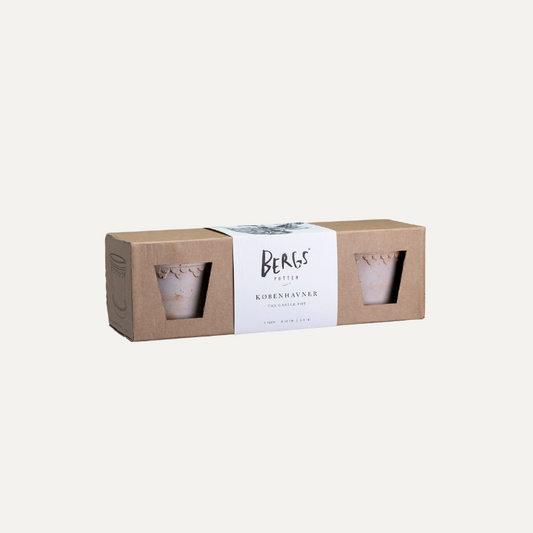Copenhagen terracotta potten ø 10 cm 3-pack/ Rosa