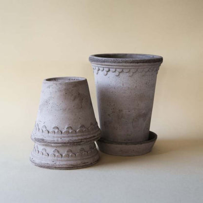 Copenhagen terracotta hoge pot / Grey