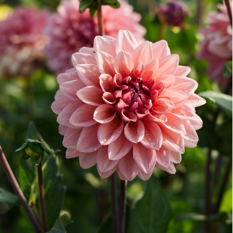 Plukbundel 'Pastel Shades' - Compleet boeket met eenjarigen en dahlia's