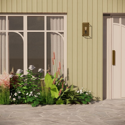 Geveltuin CRANNACOMBE voor (half)schaduw