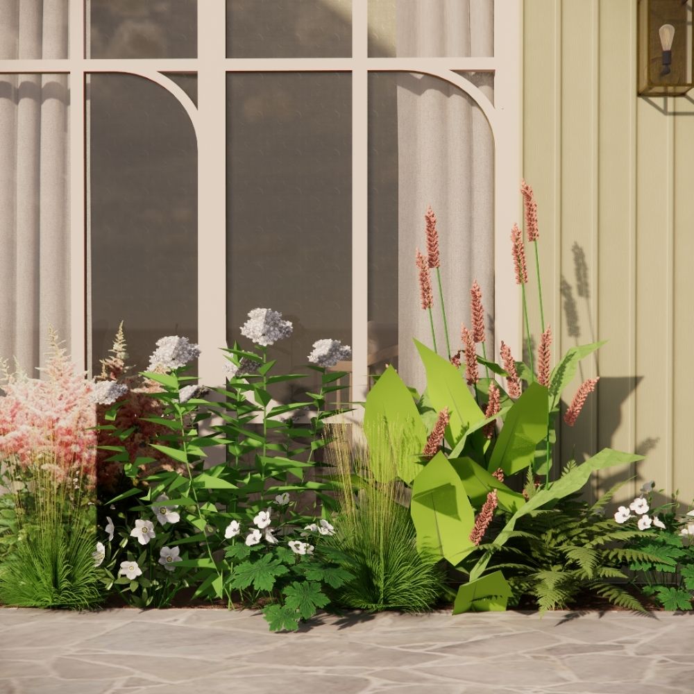 Geveltuin CRANNACOMBE voor (half)schaduw