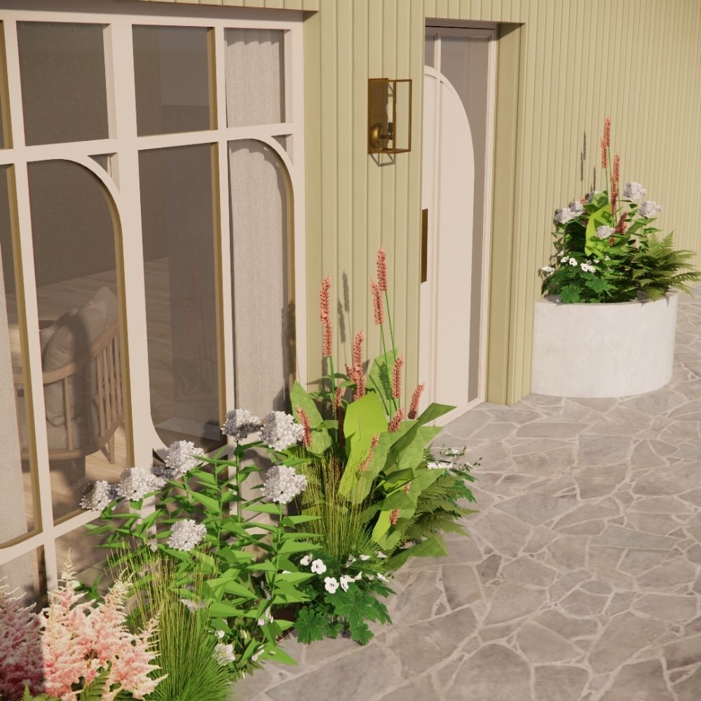 Geveltuin CRANNACOMBE voor (half)schaduw