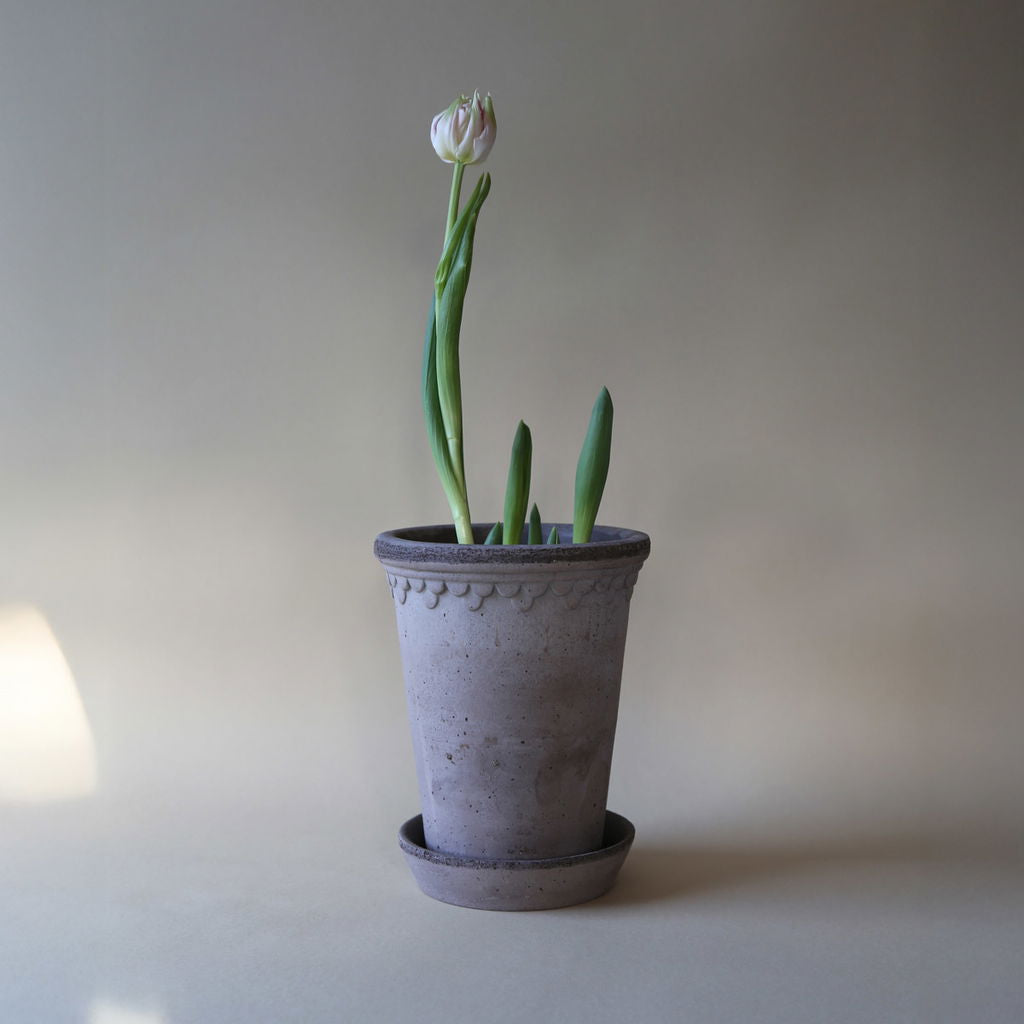 Copenhagen terracotta hoge pot / Grey
