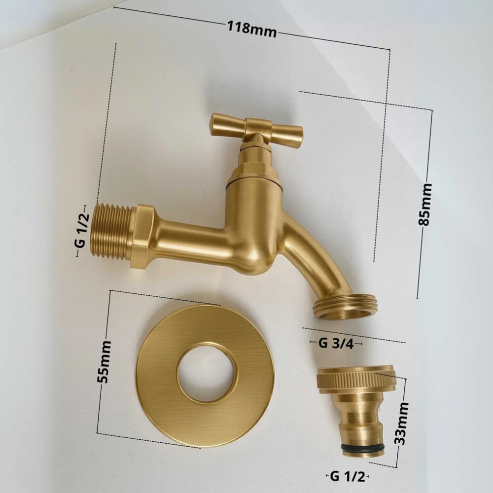 Buitenkraan brass