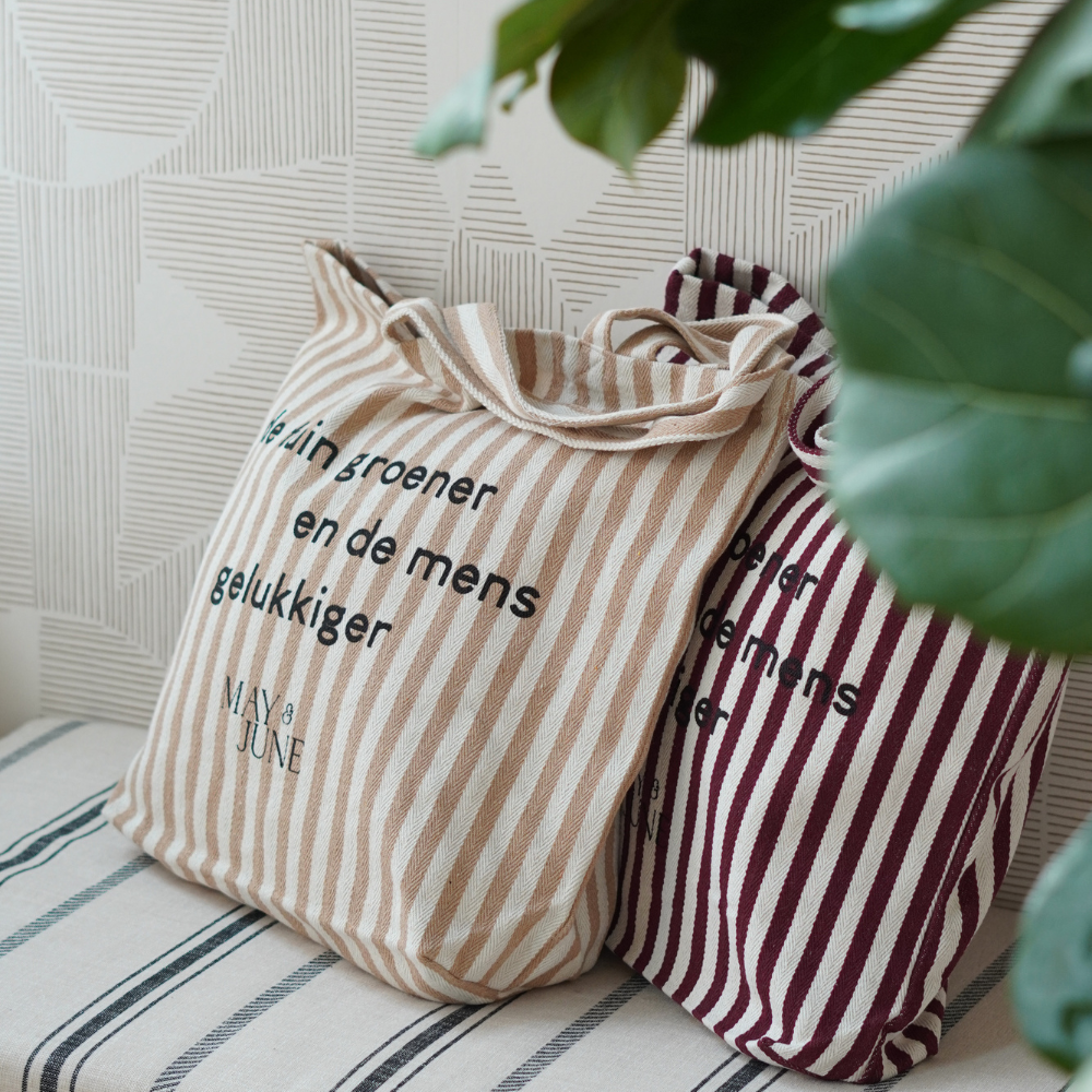 MAY & JUNE katoenen tas