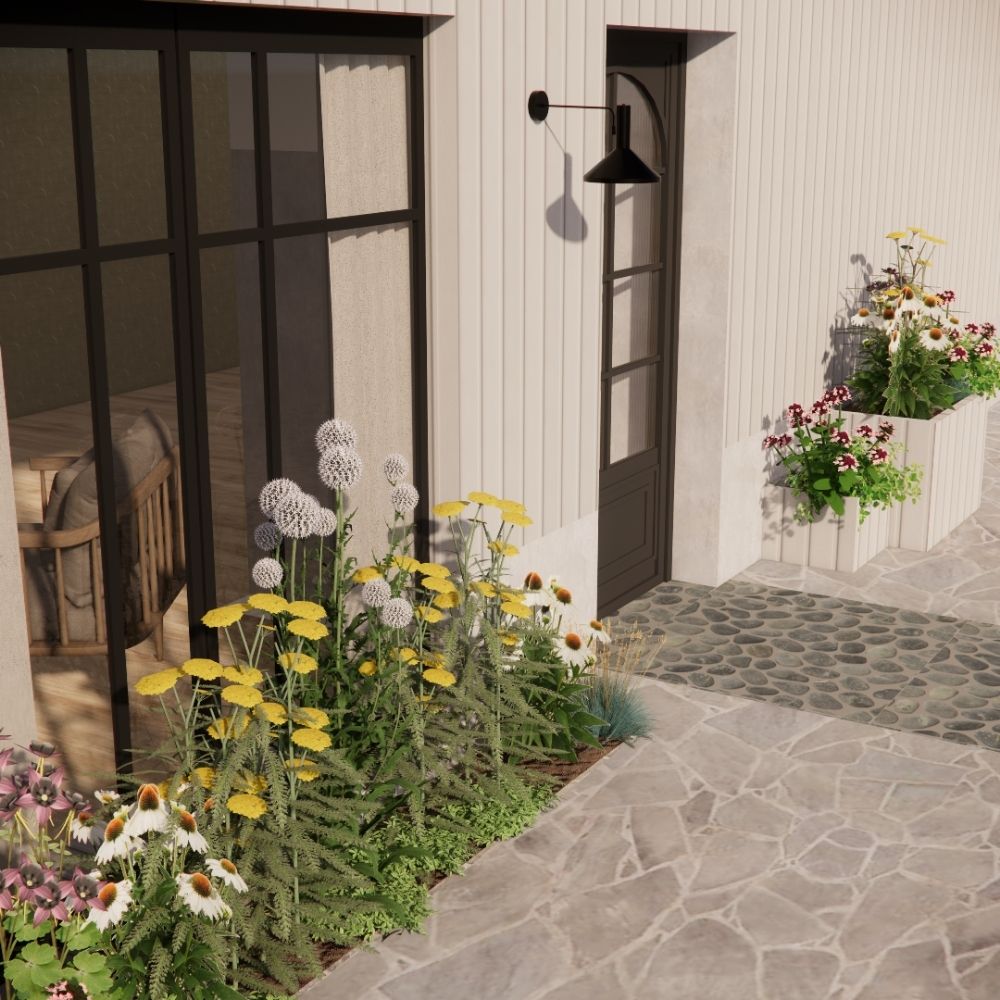 Geveltuin MAYFIELD prairiestijl voor volle zon