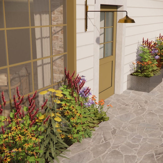 Geveltuin CHIDDINGTON voor volle zon en bonte bloei