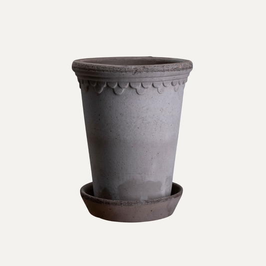 Copenhagen terracotta hoge pot / Grey