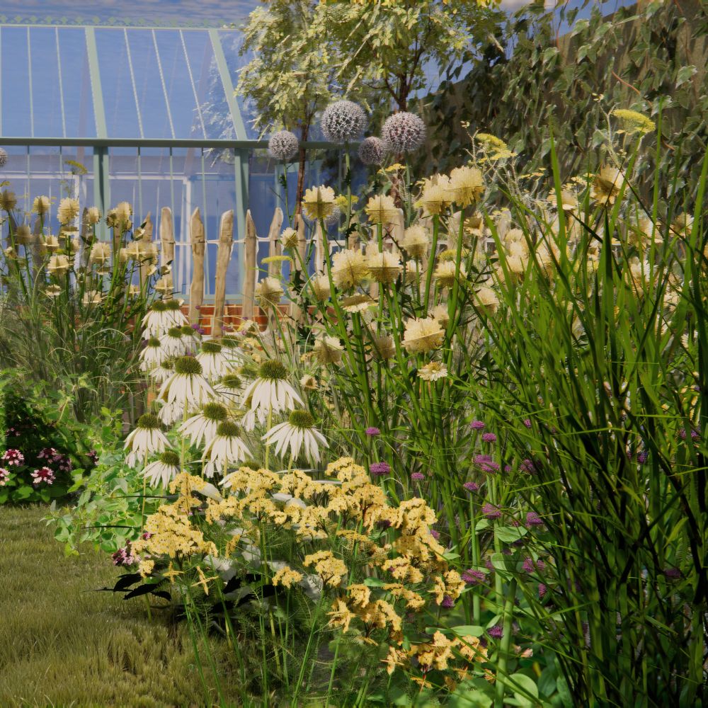 Borderpakket MAYFIELD voor volle zon in prairiestijl