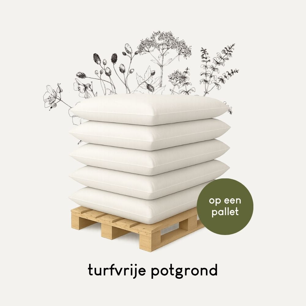 Pallet met turfvrije biologische potgrond (40 liter)