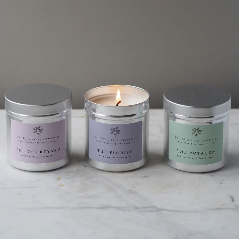 The Courtyard soy candle from Botanical Candle Co.