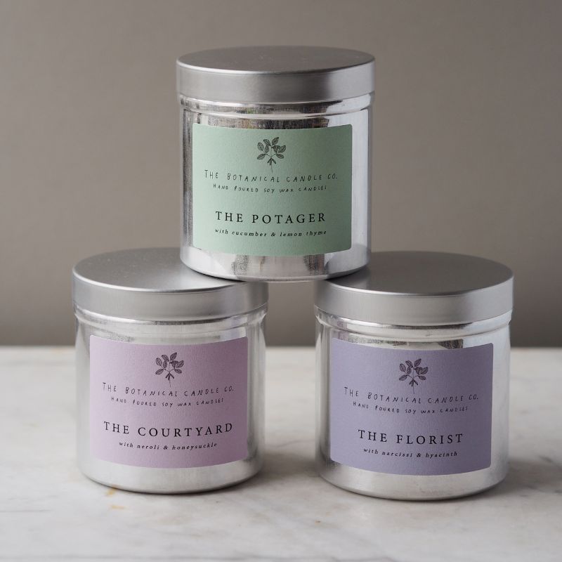 The Courtyard soy candle from Botanical Candle Co.