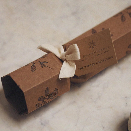 Christmas Cracker with candles from Botanical Candle Co.