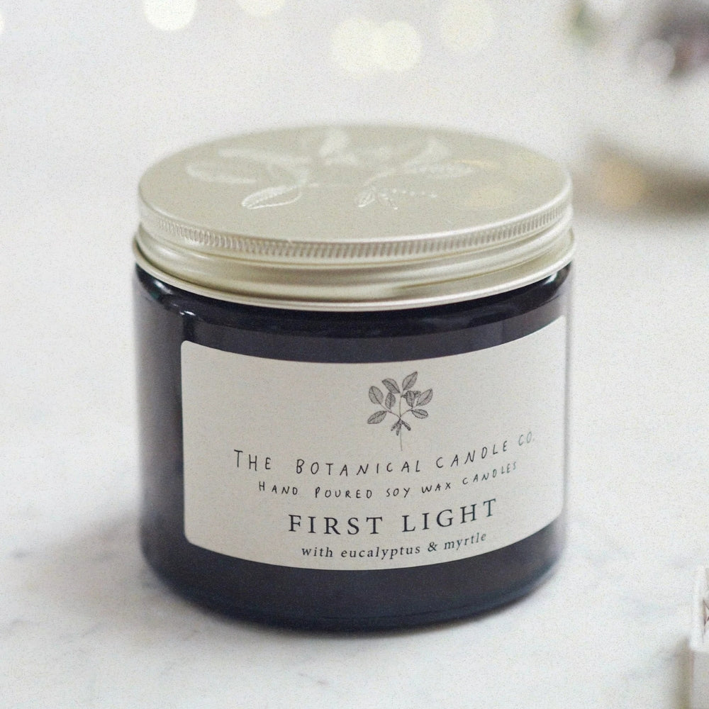 First Light soy candle from Botanical Candle Co.