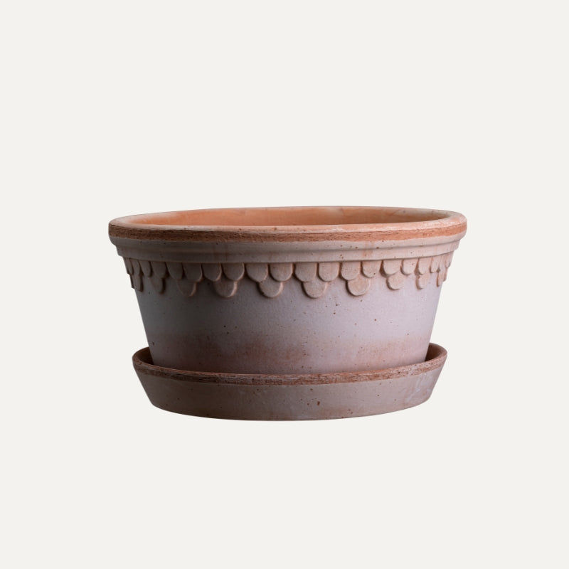 Copenhagen terracotta low pot