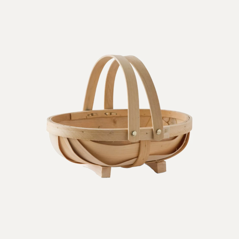 Wooden harvest basket (English 'trug')